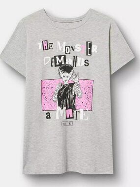 ❤️NWT TORRID TEE - BRIDE OF FRANKENSTEIN UNIVERSAL MONSTERS HALLOWEEN PLUS SIZE